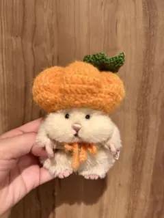 ハンドメイド ぬい服 はむにぎり かぼちゃ帽子