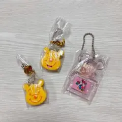 【希少非売品】ディズニー　ミッキーマウス　プーさん　キーホルダー　平成レトロ