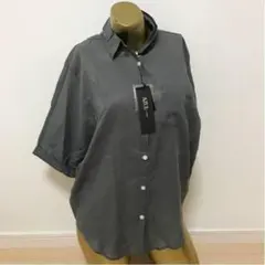 【1951】AZUL by moussy ドルマン シャツ S グレー