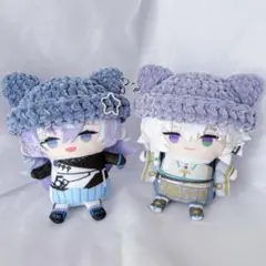【匿名配送】にじぱぺっと にじぱぺ ぱぺ服 ねこみみ 帽子 10cmぬい 双子