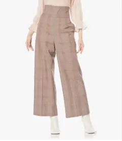 SNIDEL Sustainableハイウエストワイドパンツ 0サイズ