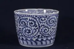 古伊万里 蛸唐草紋 蕎麦猪口 五客 完品 江戸期 古伊万里 染付 蛸唐草 蕎麦猪口 5客セット - 生活骨董と古布の