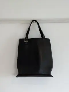 【美品】MOTHERHOUSE レザートートバッグ スクエア ブラックのサムネイル