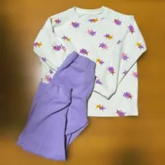 UNIQLO　エアリズム　ウルトラストレッチ　130 スター　長袖　ルームウェア