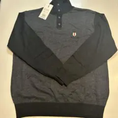 TOM'S ダークグレー ハイネックニットセーター