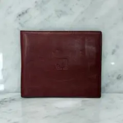 LANVIN ランバン 二つ折り財布 本革 ワインレッド ロゴ OLD 90sのサムネイル