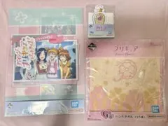 一番くじ フレッシュプリキュア クリアファイル ハンドタオル メモ帳 ラバー
