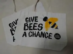 【WHOLE FOODS/ホールフーズ】ミツバチ柄エコバッグ 2個セット