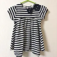 美品mezzo piano130cm ストライプチュニック