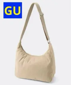 GU コーデュロイラウンドショルダーバッグ