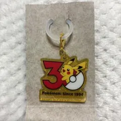 ポケチャーム　ポケモン30周年ロゴマスコット2　ピカチュウ