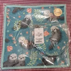 【新品.タグ付き.柄厳選】☆フェイラー☆ラッコポーチ&ハンカチ　2点セット☆