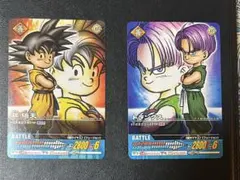 孫悟天、トランクス プロモ データカードダス