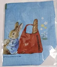 横浜元町ベーカリー　ポンパドウル ピーターラビット エコバッグ期間限定　ブルー①