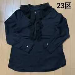 23区 オンワード樫山 フロントフリルシフォントップス ３８ 상태좋음 ✨
