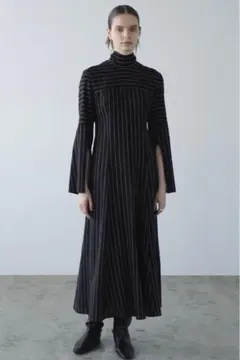 CLANE STRIPE TIE ARRANGE FLARE ONEPIECE - メルカリ
