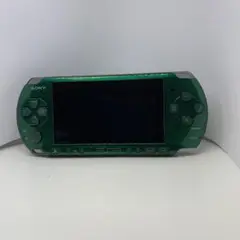 【本体 ジャンク扱い】Sony PSP-2000 グリーン 本体 ソフト3本付