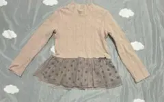 BRANSHES 長袖トップス ピンク 120cm