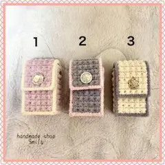 ハンドメイド ホワイトマルチケース 3