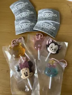 ディズニー　カラフルキャンディーチャーム　ガチャ　5個セット