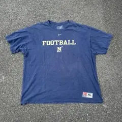 【used】Nike FOOTBALL N NAVY Tシャツ XL