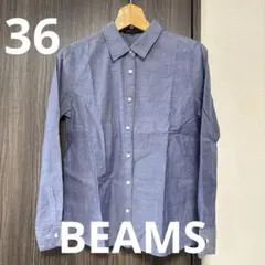 LAPIS LUCE BEAMS 長袖シャツ 36 ネイビーのサムネイル