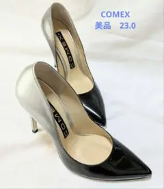 COMEX パンプス 23.0 バイカラー ハイヒール 美品　即日発送　箱付きのサムネイル