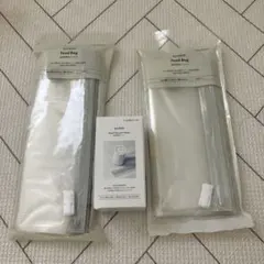 食品用真空バッグ2個と食品真空マシーンセット
