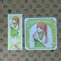 紫雲清夏 コースター+和紙風ステッカー 学マスx極楽湯コラボ～氷煌の湯園地～