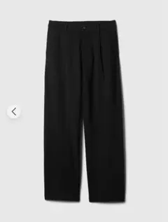 GAP 365 ポンチ プリーツトラウザー　黒　Mサイズ