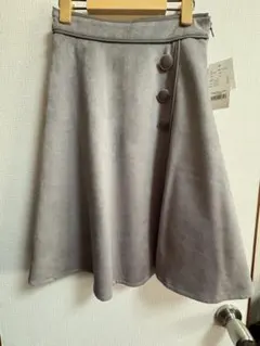 tooco グレー フレアスカート M
