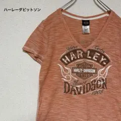 古着　Harley-Davidson VネックTシャツ ハーレーダビットソンのサムネイル