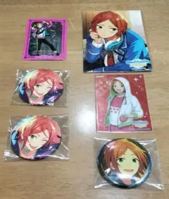 【美品】あんスタ 葵ひなた 葵ゆうた 缶バッジ 生ブロマイド カード