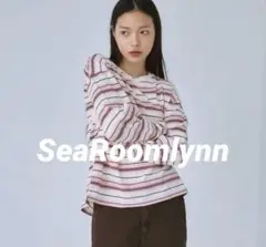 即完 SeaRoomlynn / LogoマルチボーダールーズロンT ピンクのサムネイル
