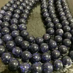 「C6124」天然石 ブルーゴールドストーン 10mm 1連