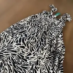 H&M ゼブラ柄 キャミワンピース ロング丈 新品