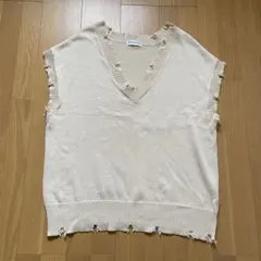 ダメージニット ニット