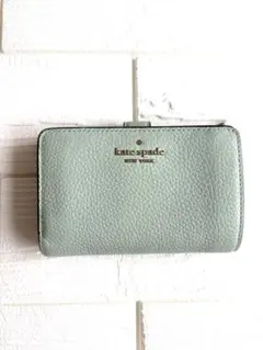 kate spade 二つ折り財布 ミントグリーン