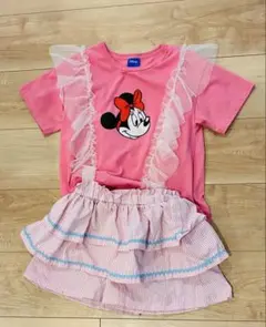 完売品！Disney ミニーフリルTシャツ短パンセットのサムネイル