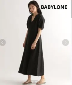 新品✨BABYLONEリネンライクジャージーワンピース - メルカリ