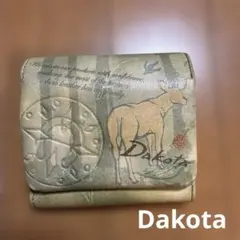 値下げ／ダコタ DAKOTA 三つ折り財布 チーザレ シカ　鹿　アニマル　刻印のサムネイル