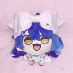 12cm　ぬい服　にじまるっと　にじはぺ　ヘッドドレス　リボン　　ライトブルー にじまるっと ぬい服 にじぱぺっと ヘッドドレス リボン 水色 - メルカリ