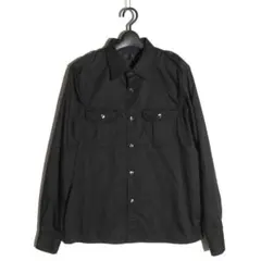 666 アーミー シャツ sizeL ブラック エポレット トリプルシックスのサムネイル