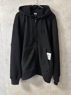 STUSSY　リラックスフィット フーデッドセーター　ジップアップパーカー