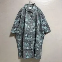 【美品】Reyn Spooner アロハシャツ XXL グレー系 ビキニタグのサムネイル