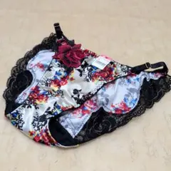 エメフィール 廃盤品 花柄刺繍 レースショーツ Mサイズのサムネイル
