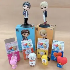TinyTAN Qposket BT21 フィギュア マスコット セットのサムネイル