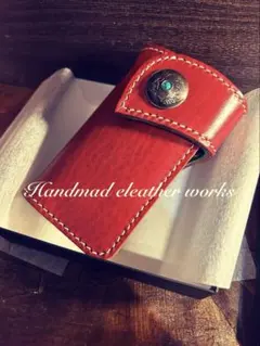 【新品】ルガト×ダグラスレザー使用 総手縫い本革高級キーケース