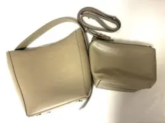 ZARA　バケットバッグ　ポーチ付き　3way