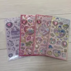 正規品　サンリオ　キラキラジュエルシール　4種